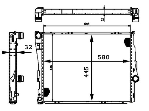 For series radiator 325 ci - radiator,