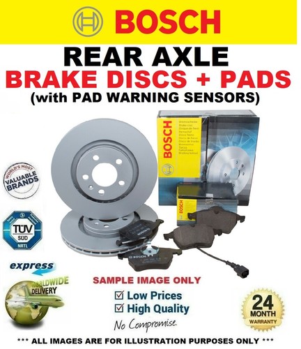 Bosch rear brake discs - rear, pads