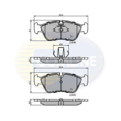 Brake pads set for bmw - pads,
