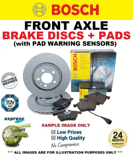 Bosch front brake discs - front, pads